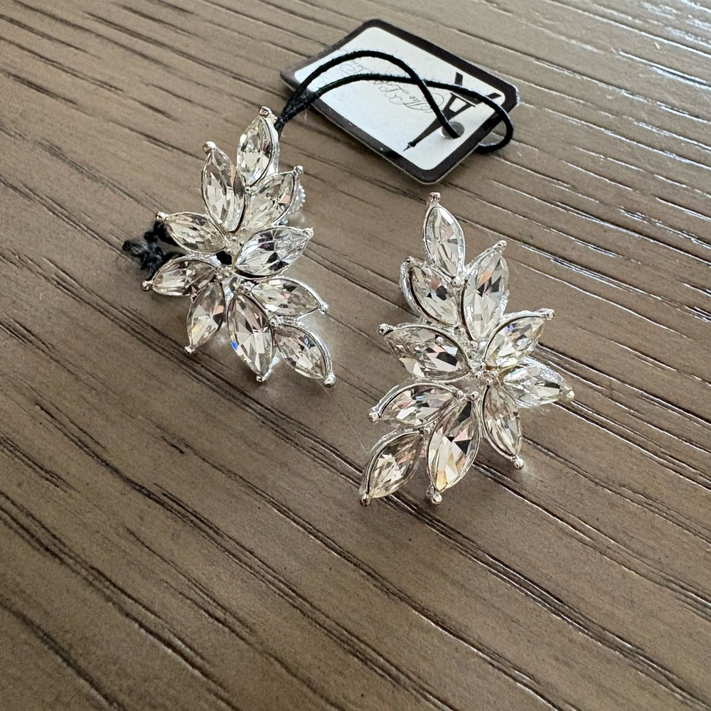 Vintage Marquis Crystal Earrings